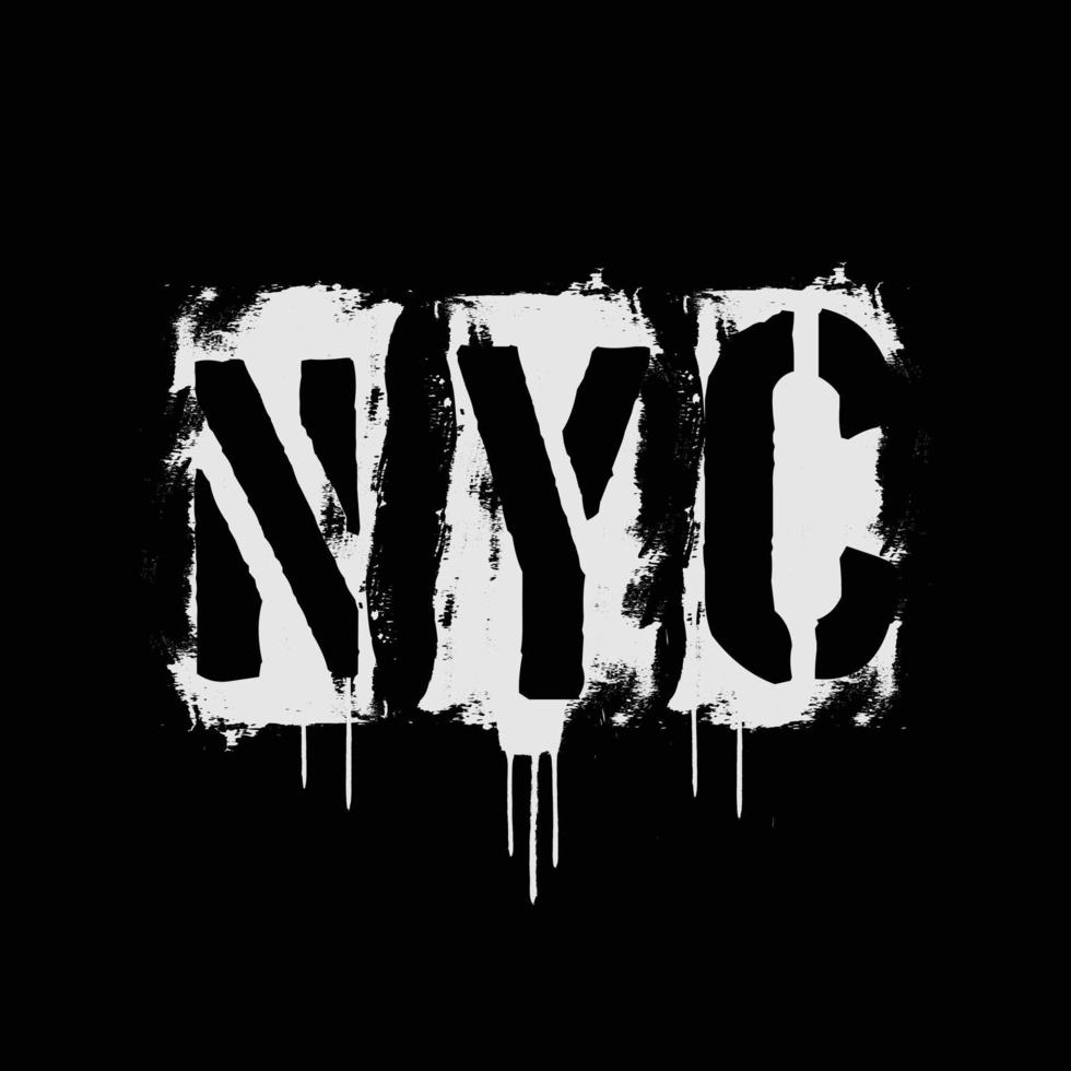 ilustración vectorial y tipografía de Nueva York, perfecta para camisetas, sudaderas con capucha, estampados, etc. vector