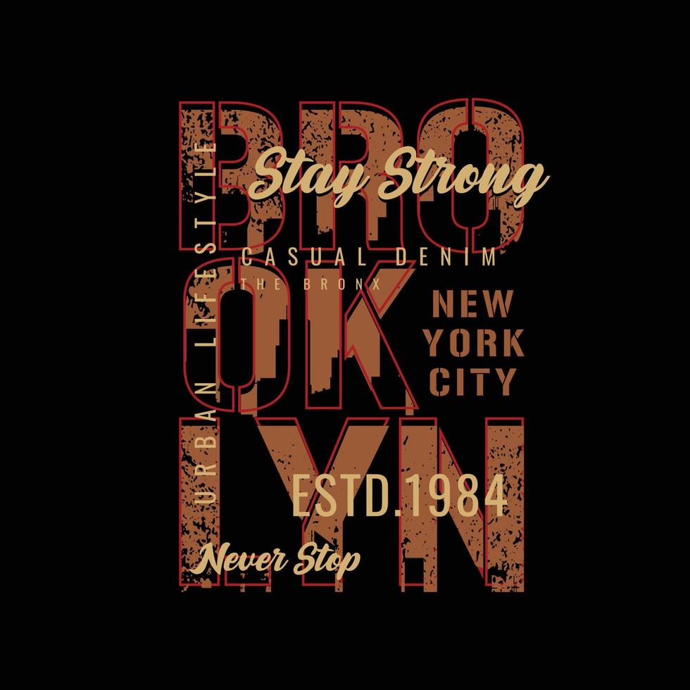 Stay strong typography slogan for print t shirt design vector