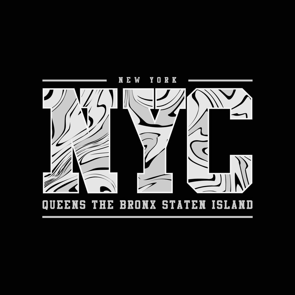 ilustración vectorial y tipografía de Nueva York, perfecta para camisetas, sudaderas con capucha, estampados, etc. vector