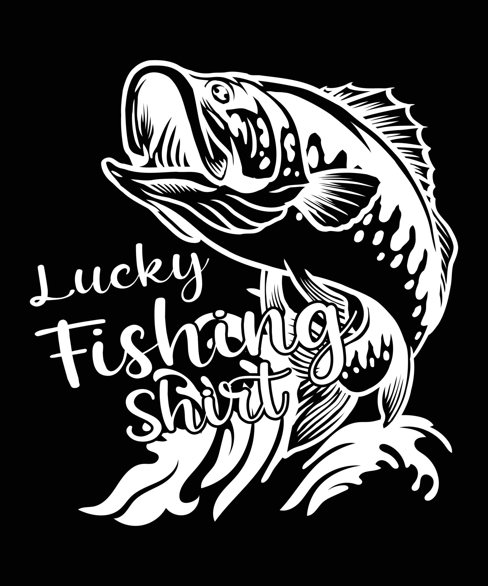 Lucky Fishing Shirt Design 15237984 Vector Art at Vecteezy