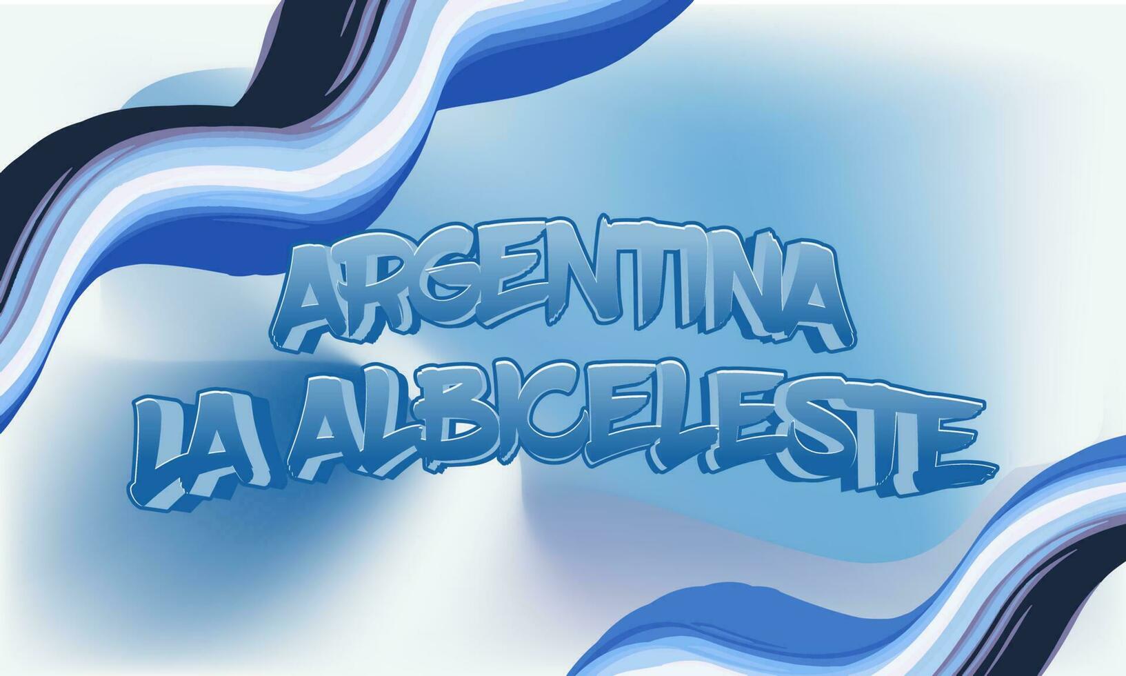 tema de fondo del campeonato mundial de fútbol argentina la albiceleste vector