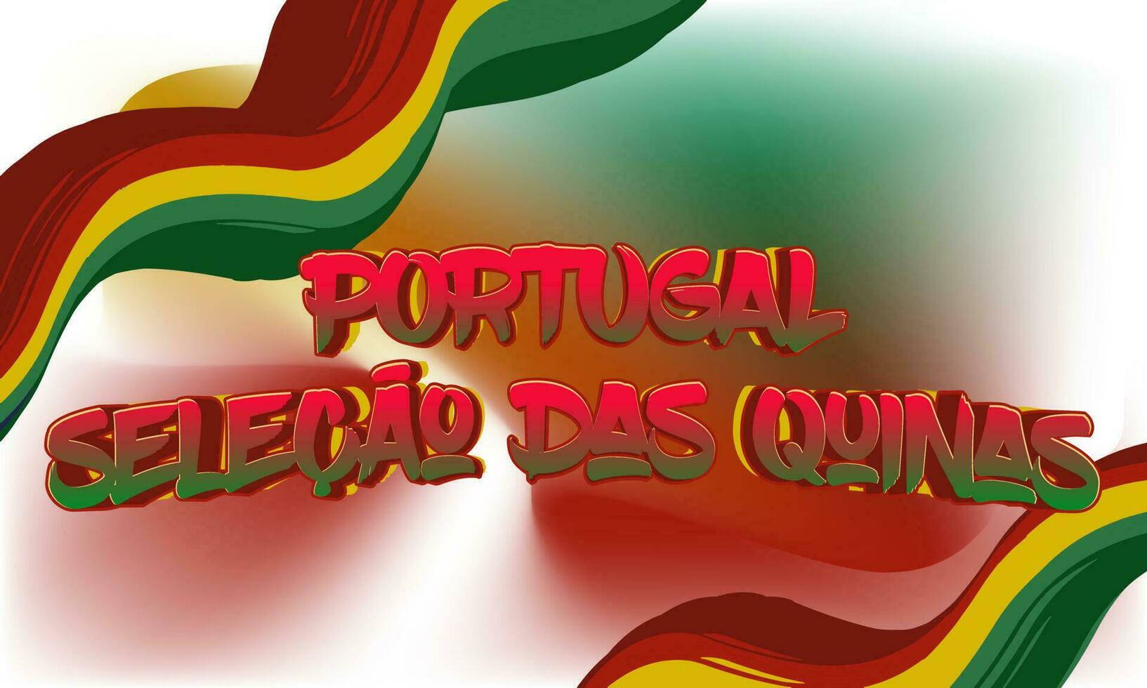 portugal selecao das quinas world football championship background theme vector