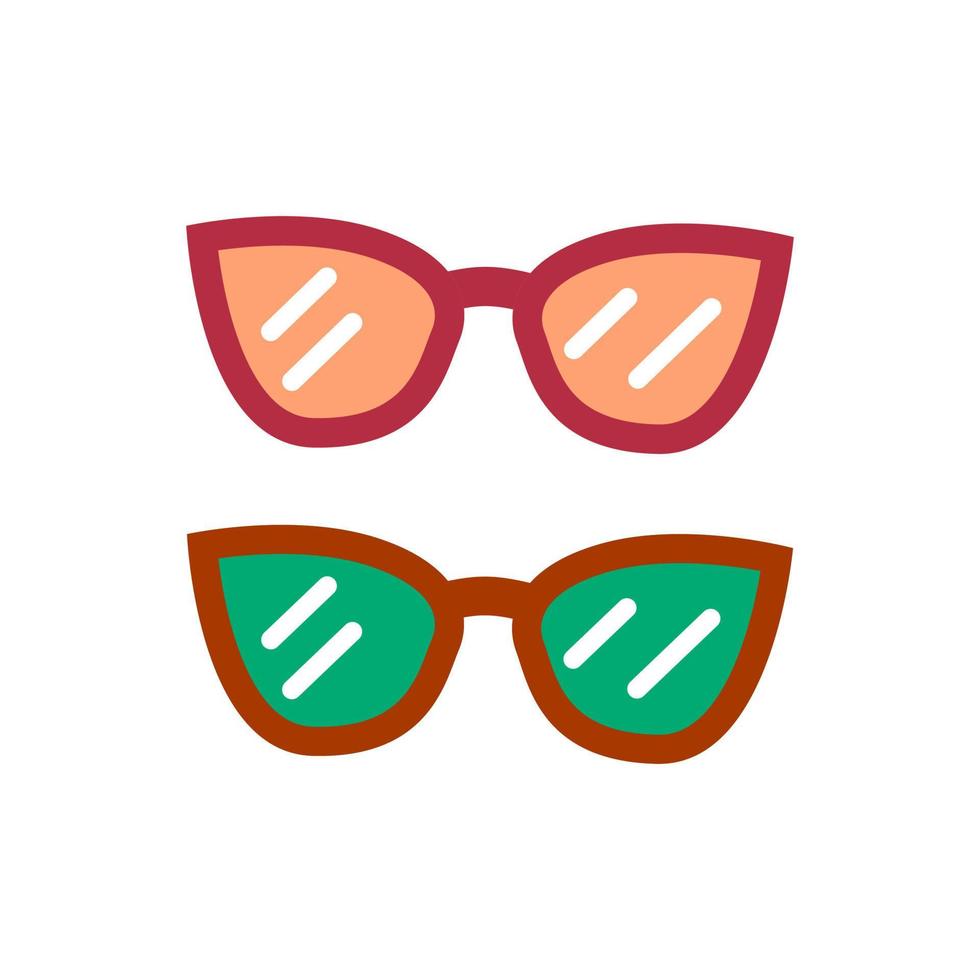 Pair of sunglasses on a white background vector icon