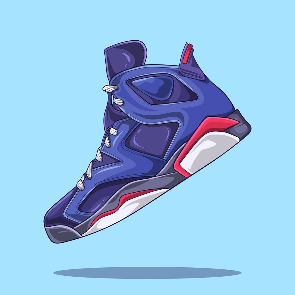 sneakers vector with isolated colored background. shoe vector. object ...