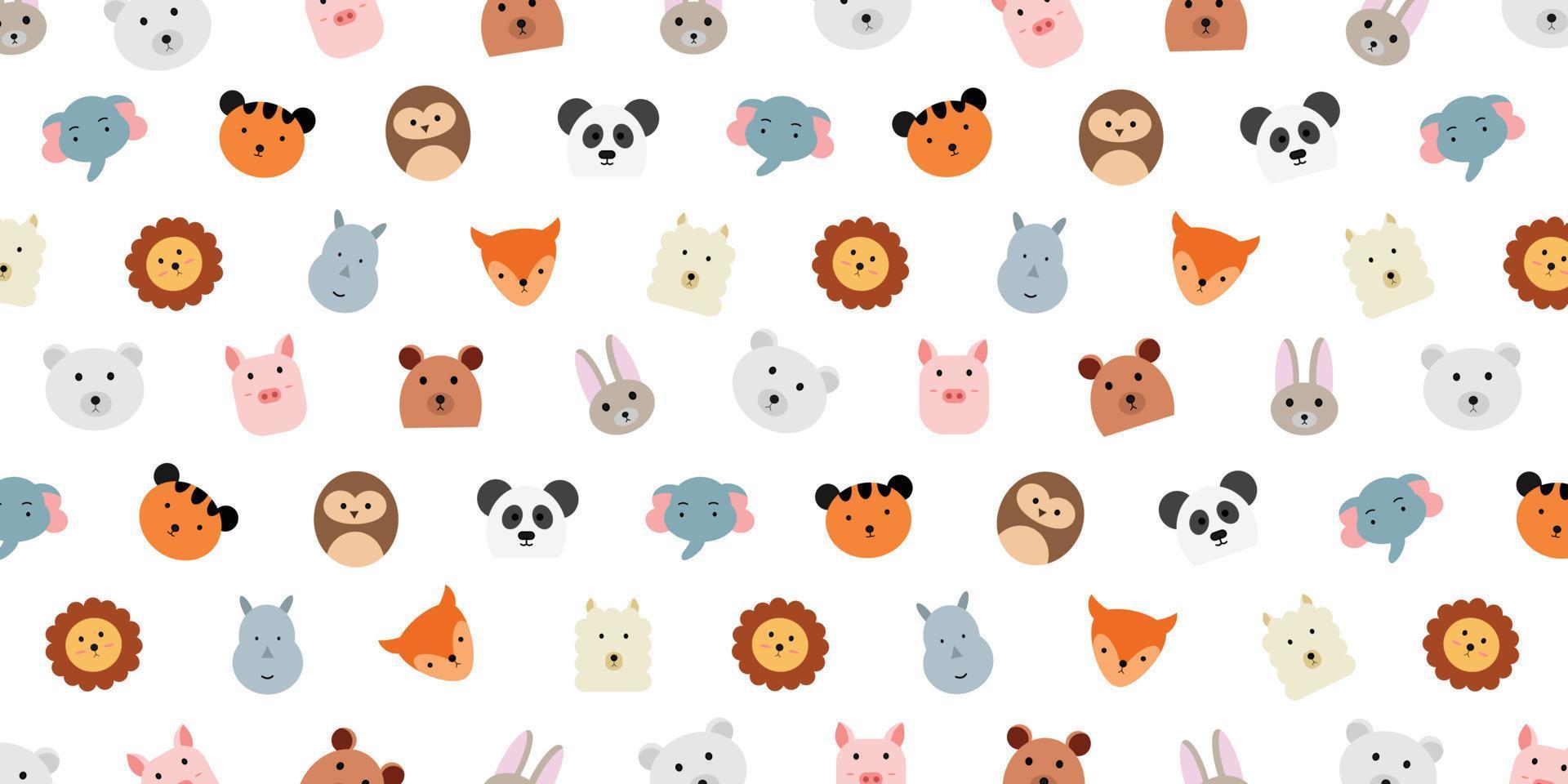 Abstract Animal Head background design with pattern composition. Trendy wallpaper for creative project and print design vector