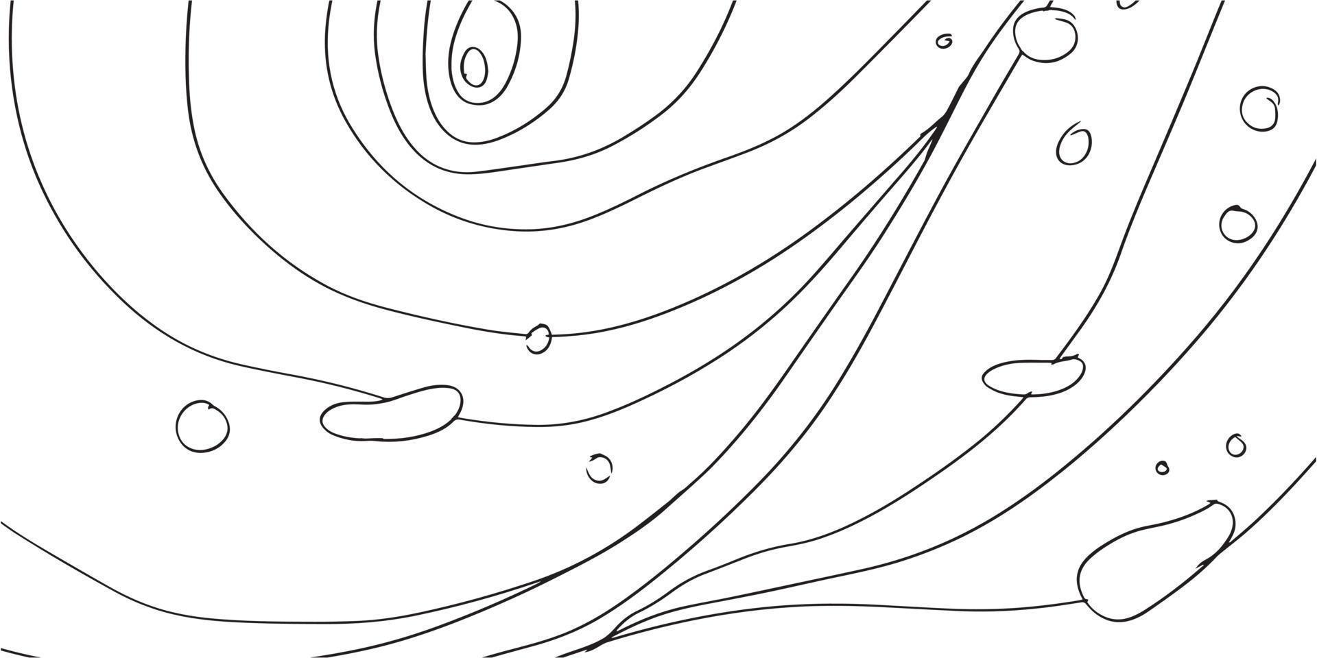 Abstract line art pattern illustration for background design. Flow outline geometric in panoramic composition for banner and print vector