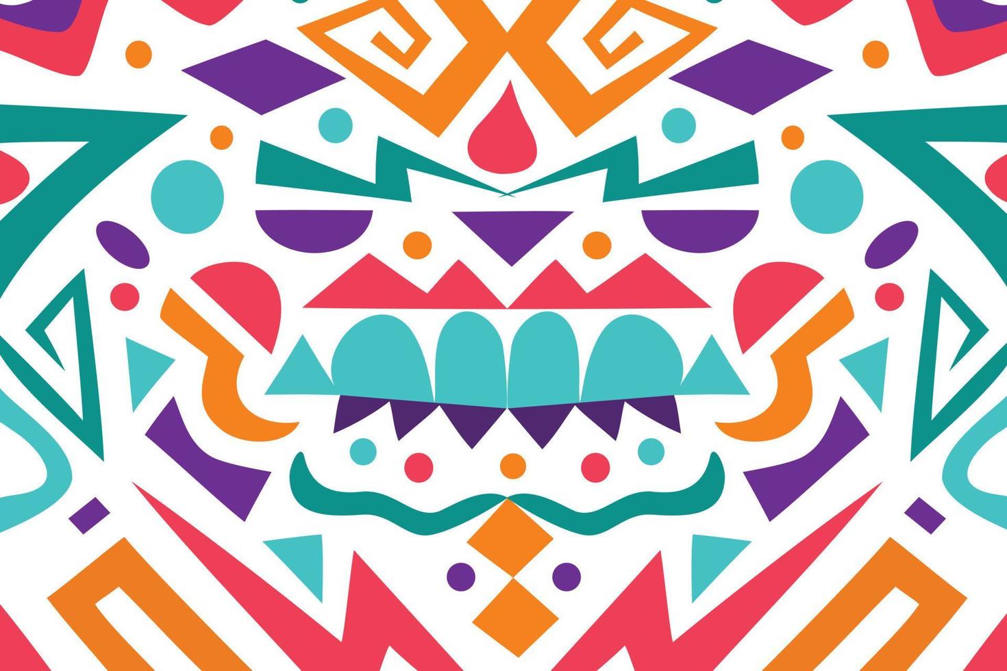 patrones de arte azteca para tela e impresión. forma étnica abstracta para el fondo. vector