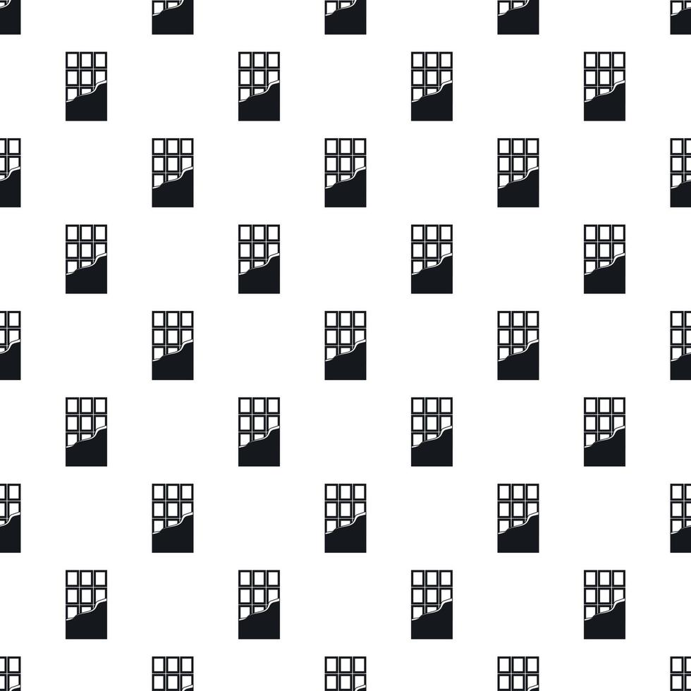 Chocolate bar pattern, simple style vector