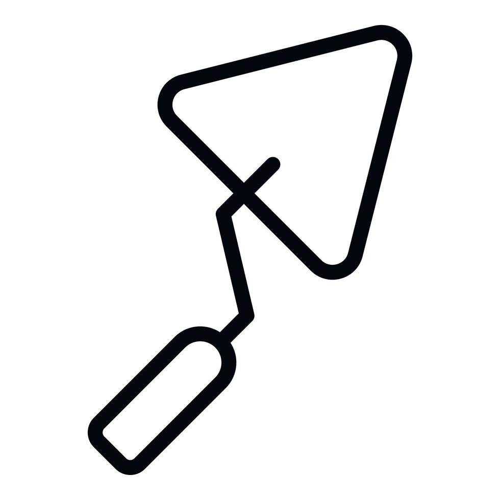 Spatula trowel icon, outline style vector