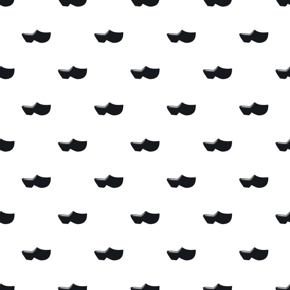 Clogs pattern, simple style vector
