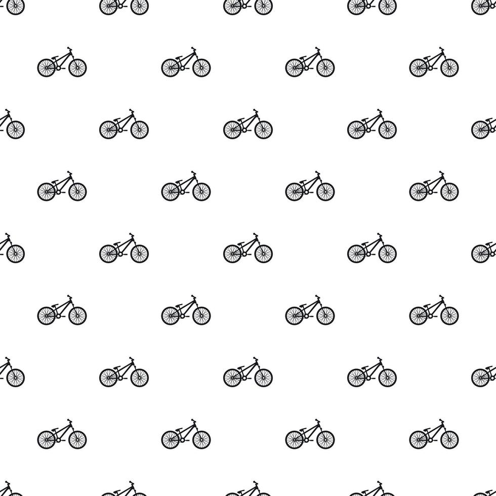 Bike pattern, simple style vector