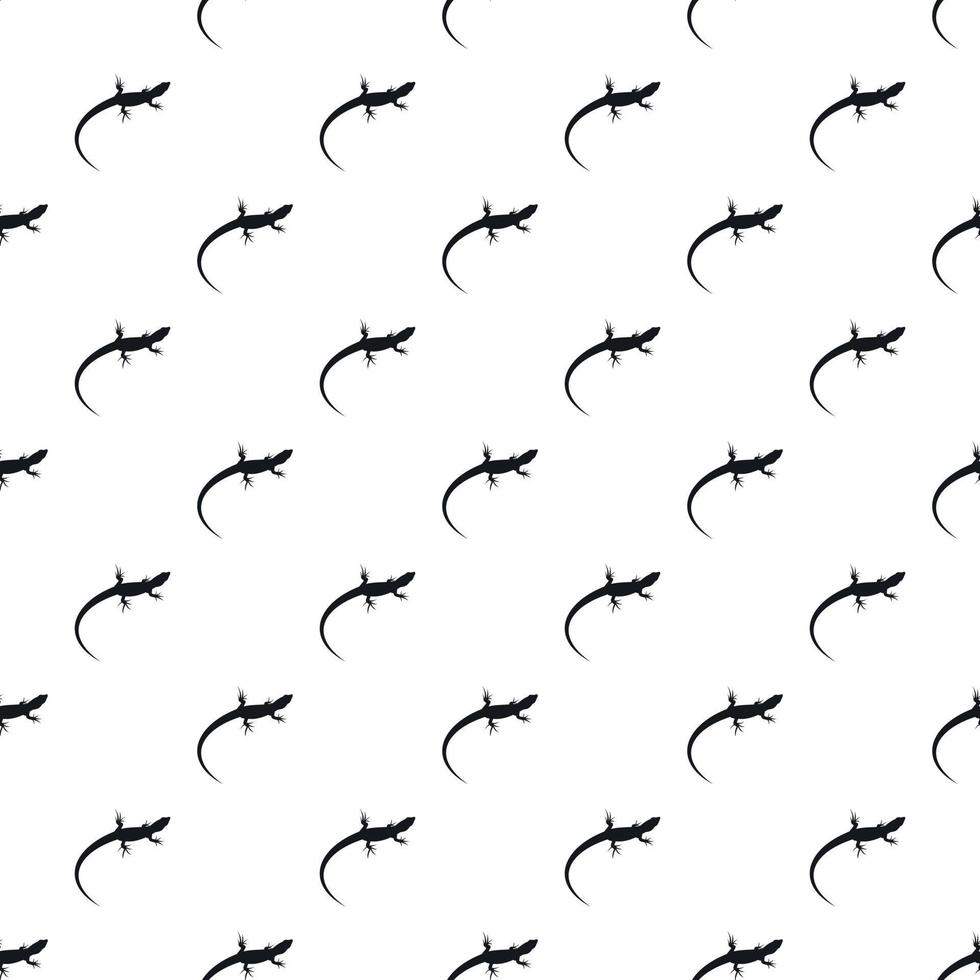 Small lizard pattern, simple style vector