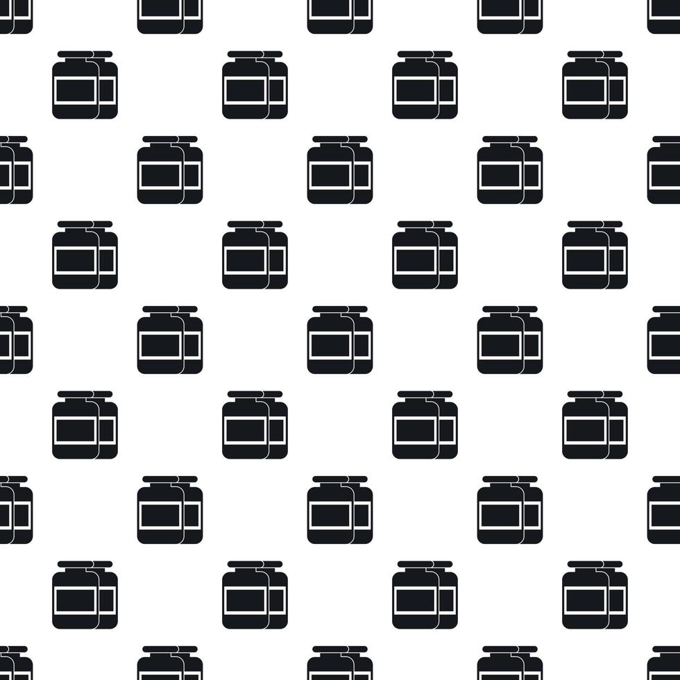 Sports supplements pattern, simple style vector