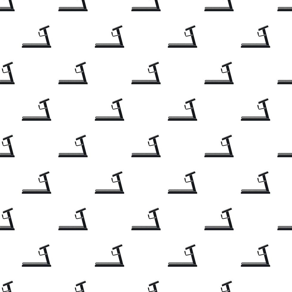 Treadmill pattern, simple style vector