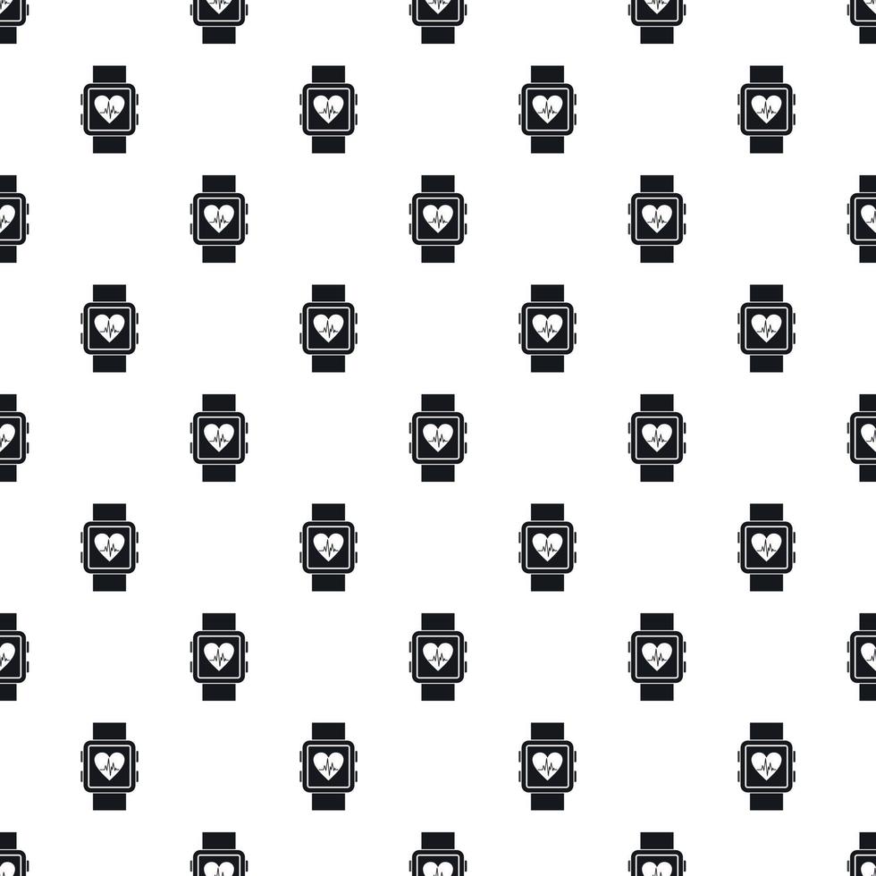 Fitness smart watch pattern, simple style vector