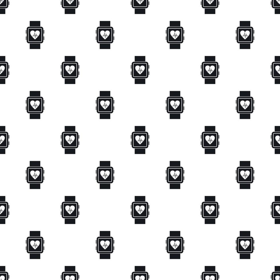 Fitness smart watch pattern, simple style vector