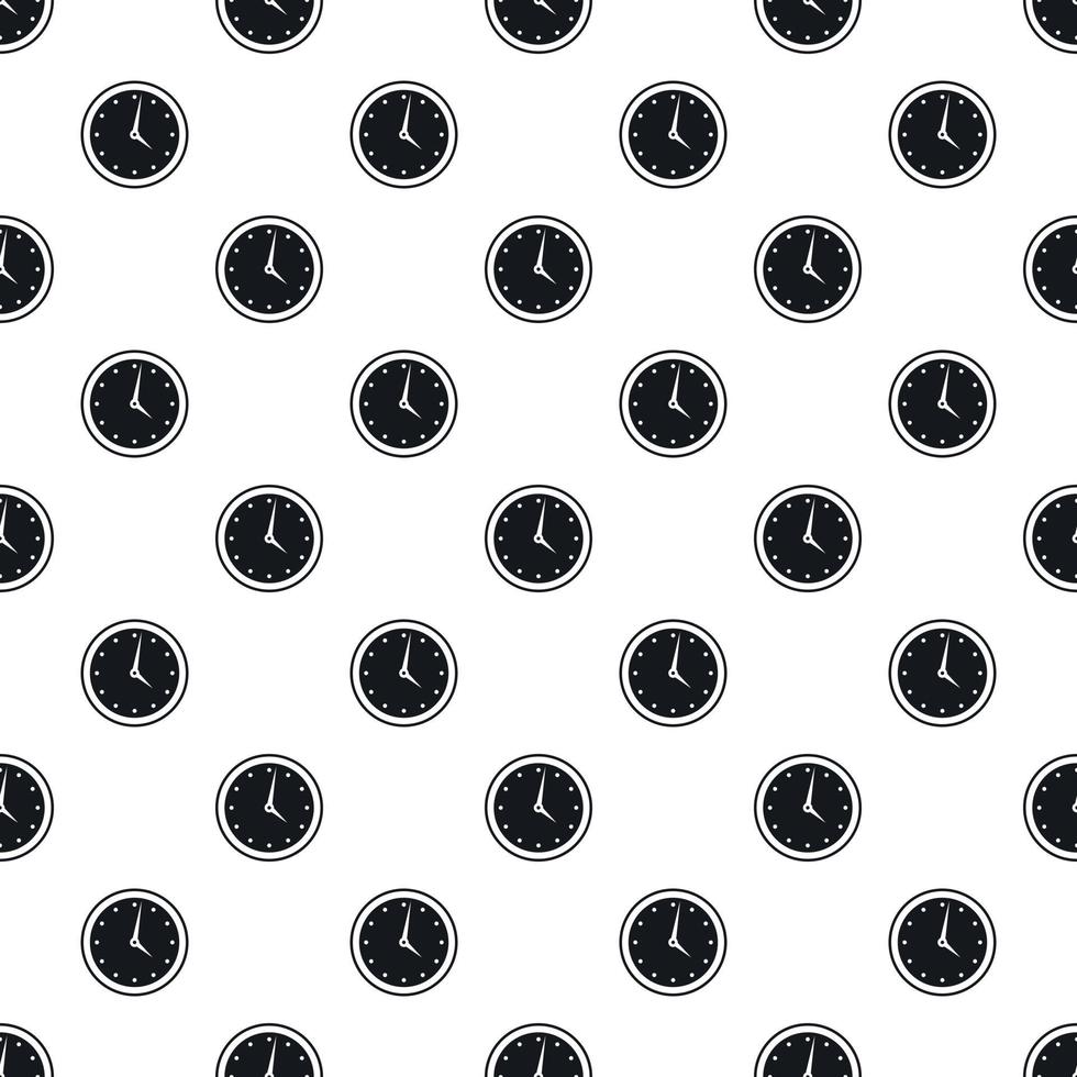 Wall mounted round mechanical watch pattern vector