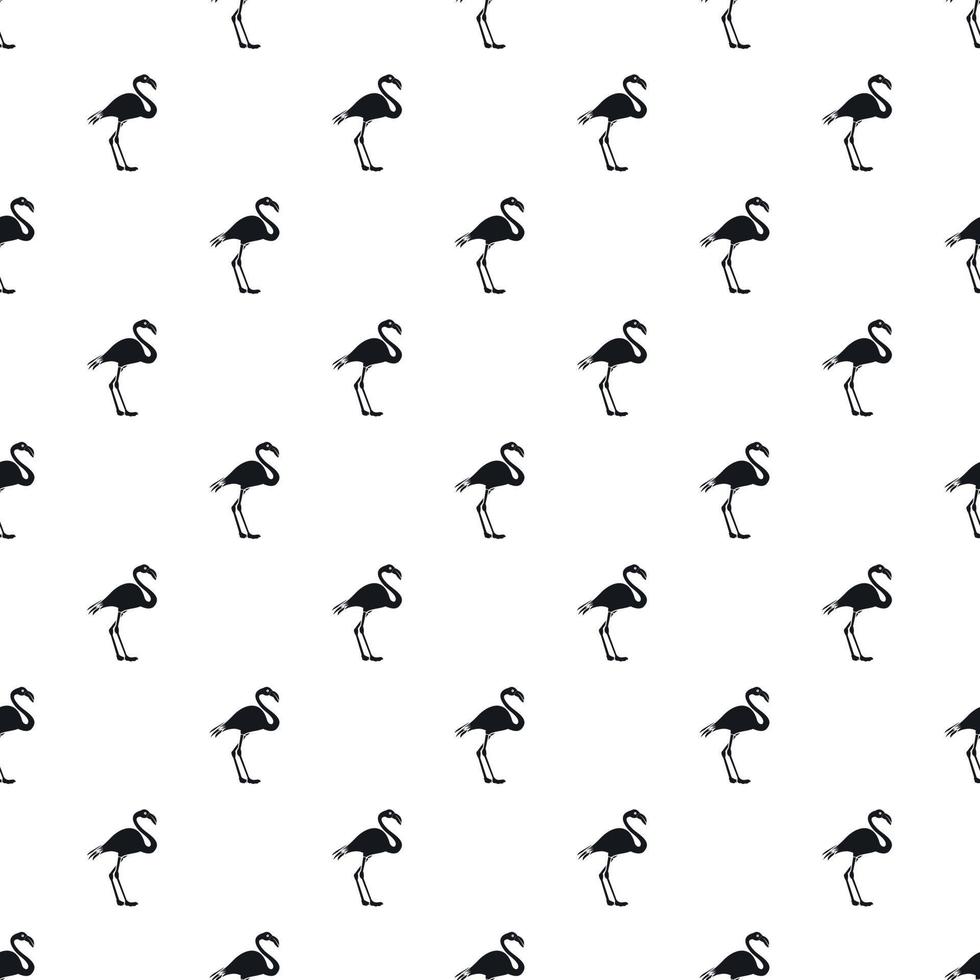 Flamingo pattern, simple style vector