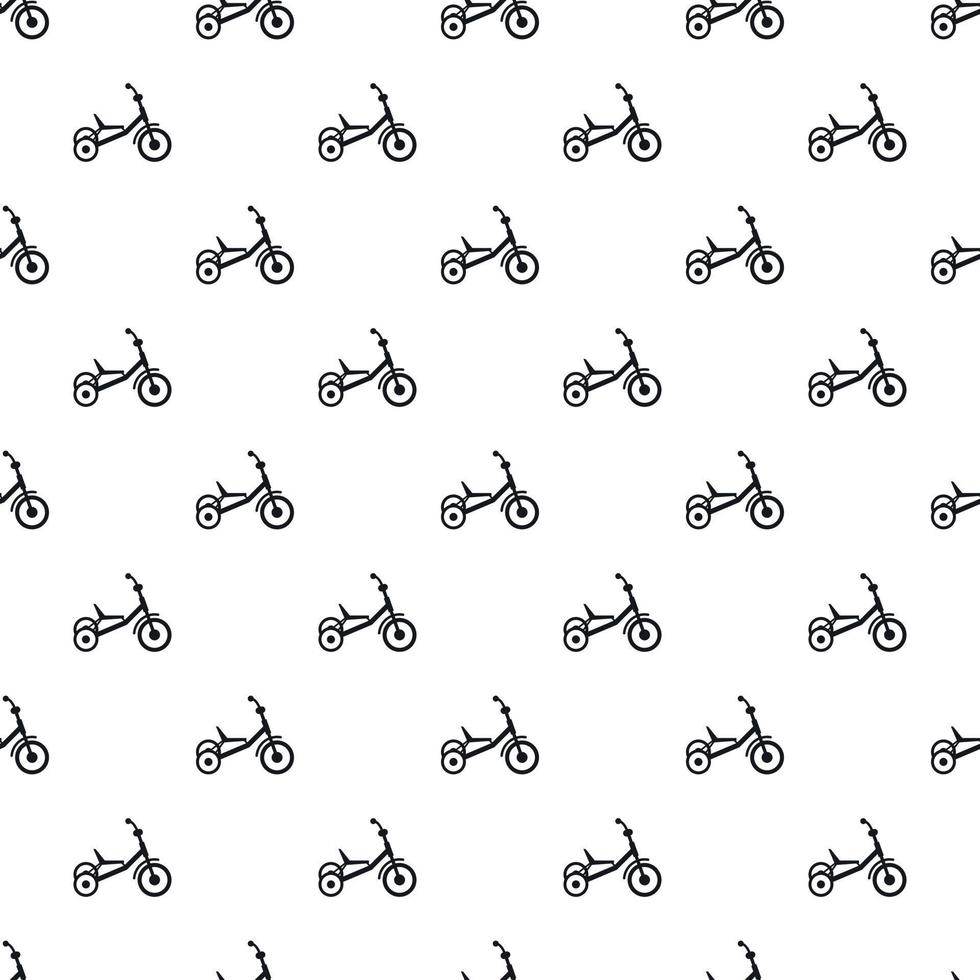 Tricycle pattern, simple style vector