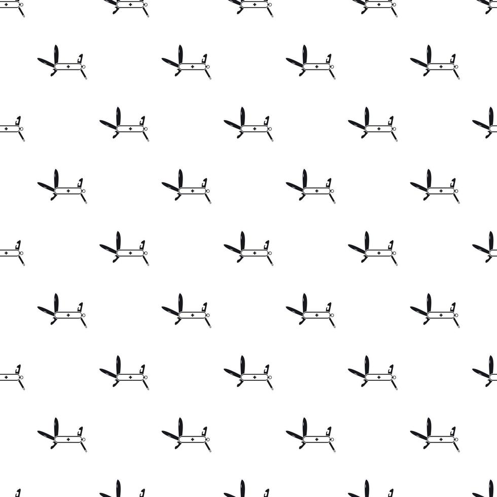 Multifunctional pocket knife pattern, simple style vector