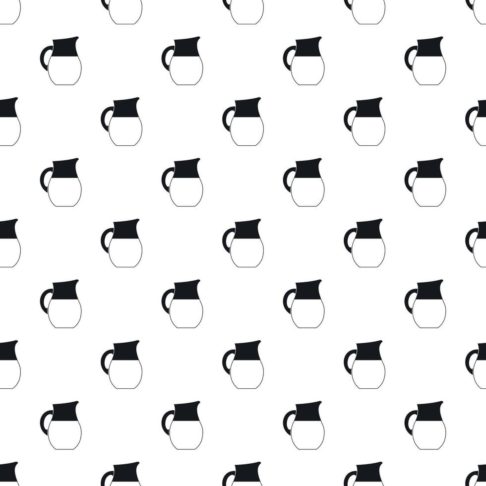 Jug of milk pattern, simple style vector