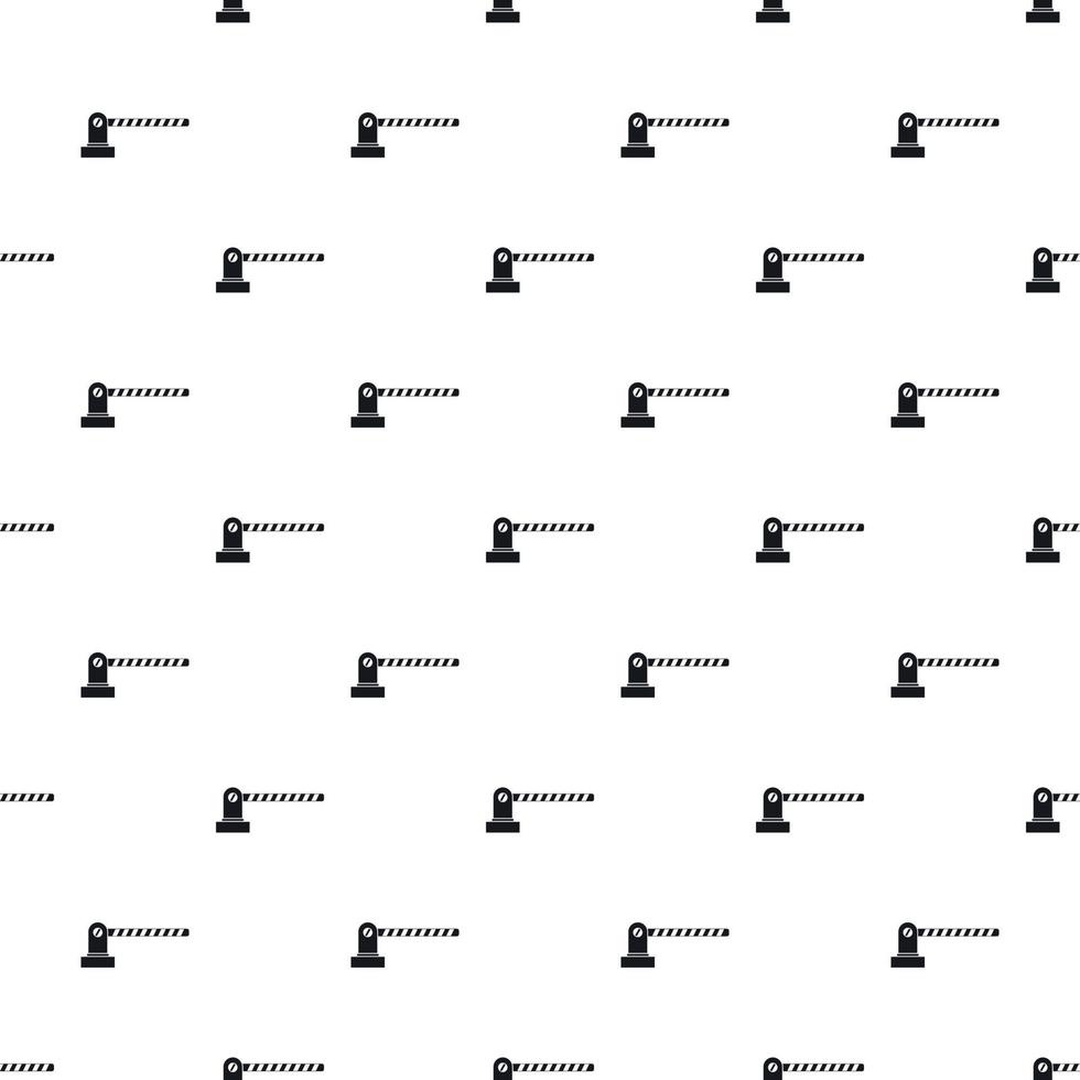 Gate in parking lot pattern, simple style vector