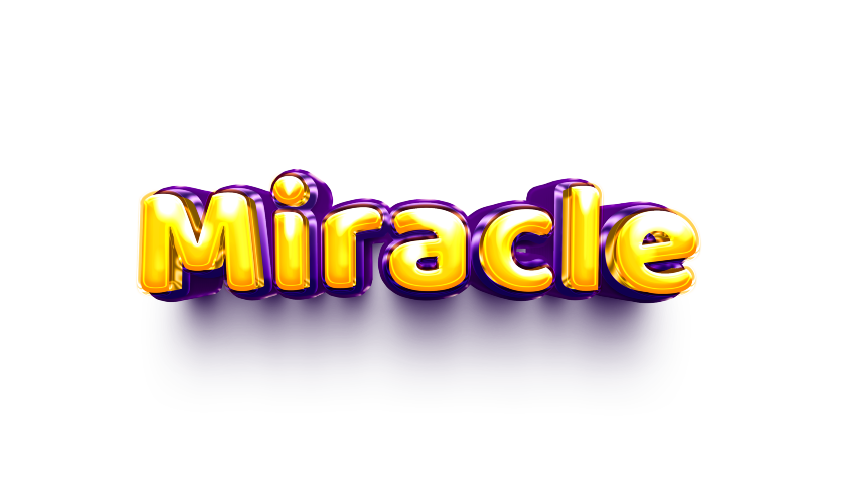 names of girls English helium balloon shiny celebration sticker 3d inflated Miracle png