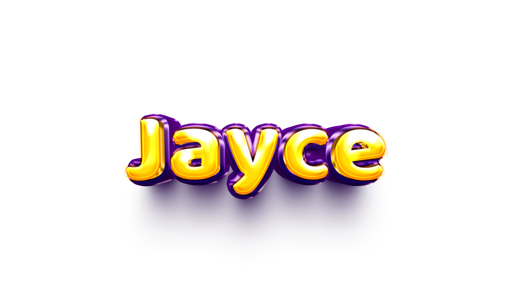 names of boys English helium balloon shiny celebration sticker 3d inflated Jayce png