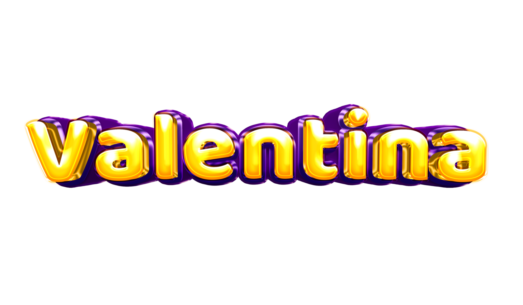 filles nom autocollant coloré fête ballon anniversaire hélium air brillant jaune violet découpe Valentin png