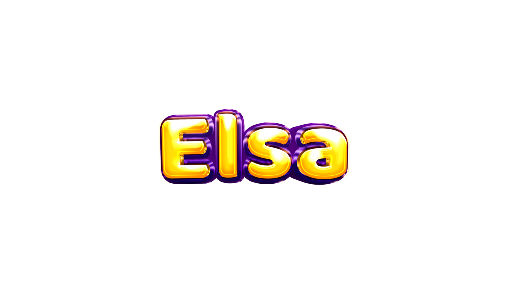 etiqueta engomada del nombre de las niñas coloridas fiesta globo cumpleaños helio aire llamativas amarillas moradas separar elsa png