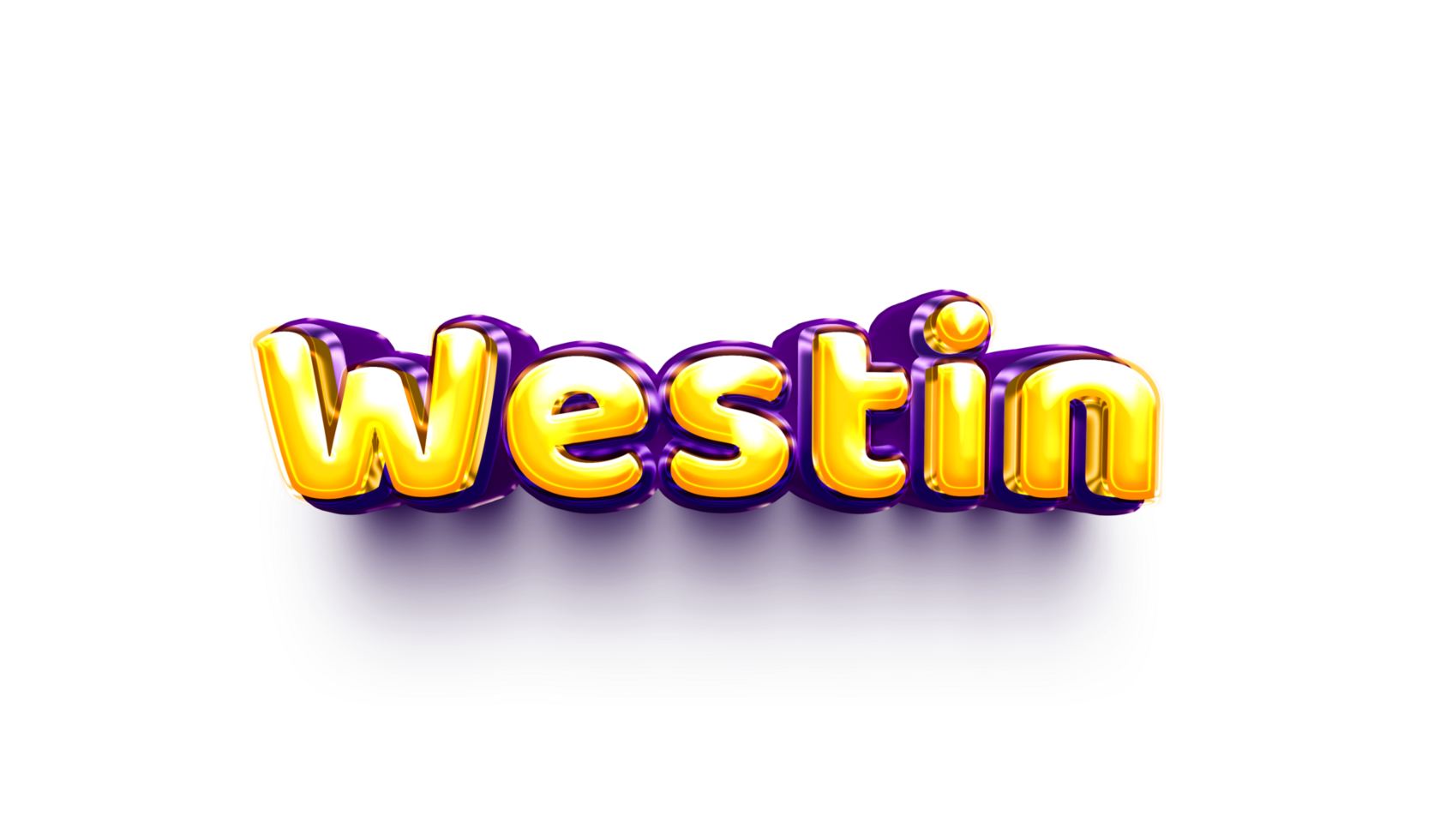 names of boys English helium balloon shiny celebration sticker 3d inflated Westin png