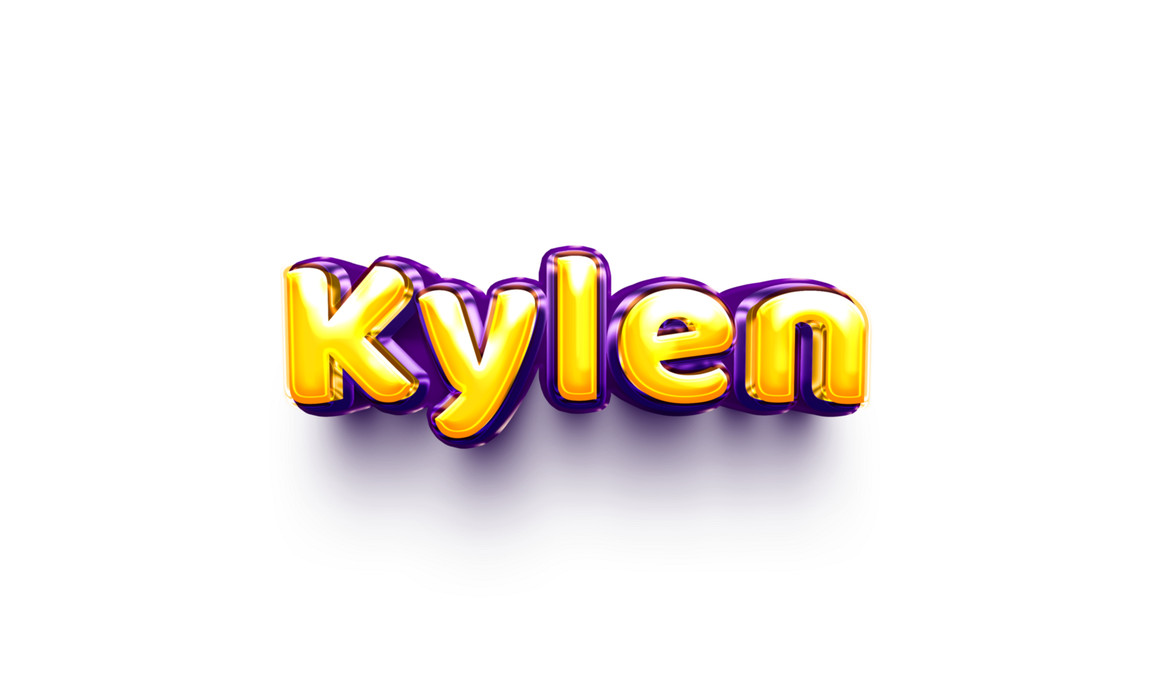 names of boys English helium balloon shiny celebration sticker 3d inflated png