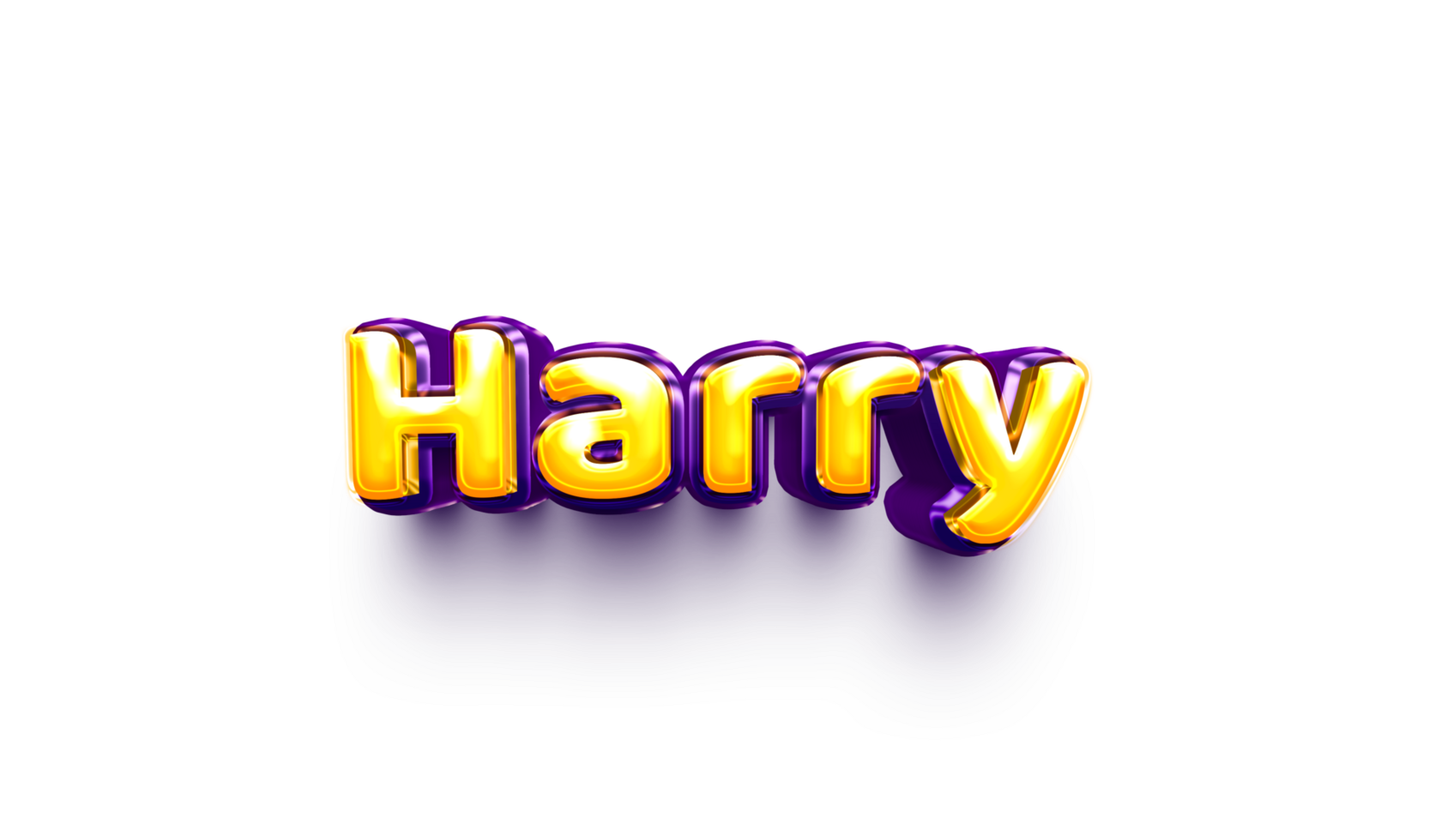 names of boys English helium balloon shiny celebration sticker 3d inflated Harry png