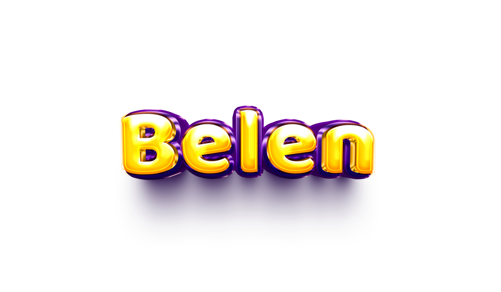 names of girls English helium balloon shiny celebration sticker 3d inflated png