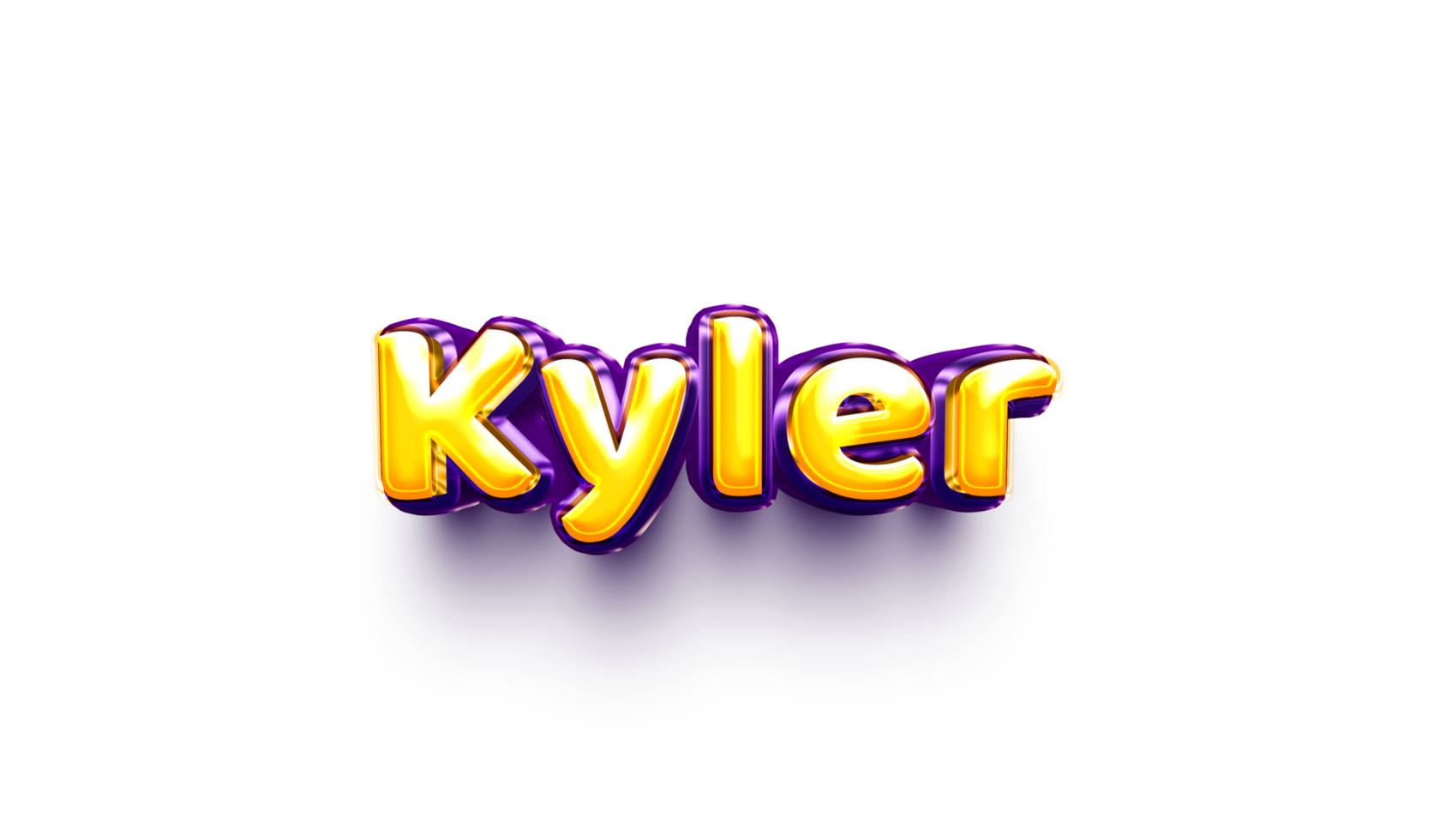 names of boys English helium balloon shiny celebration sticker 3d inflated png