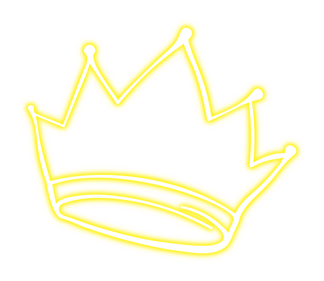 raggiante neon corona png