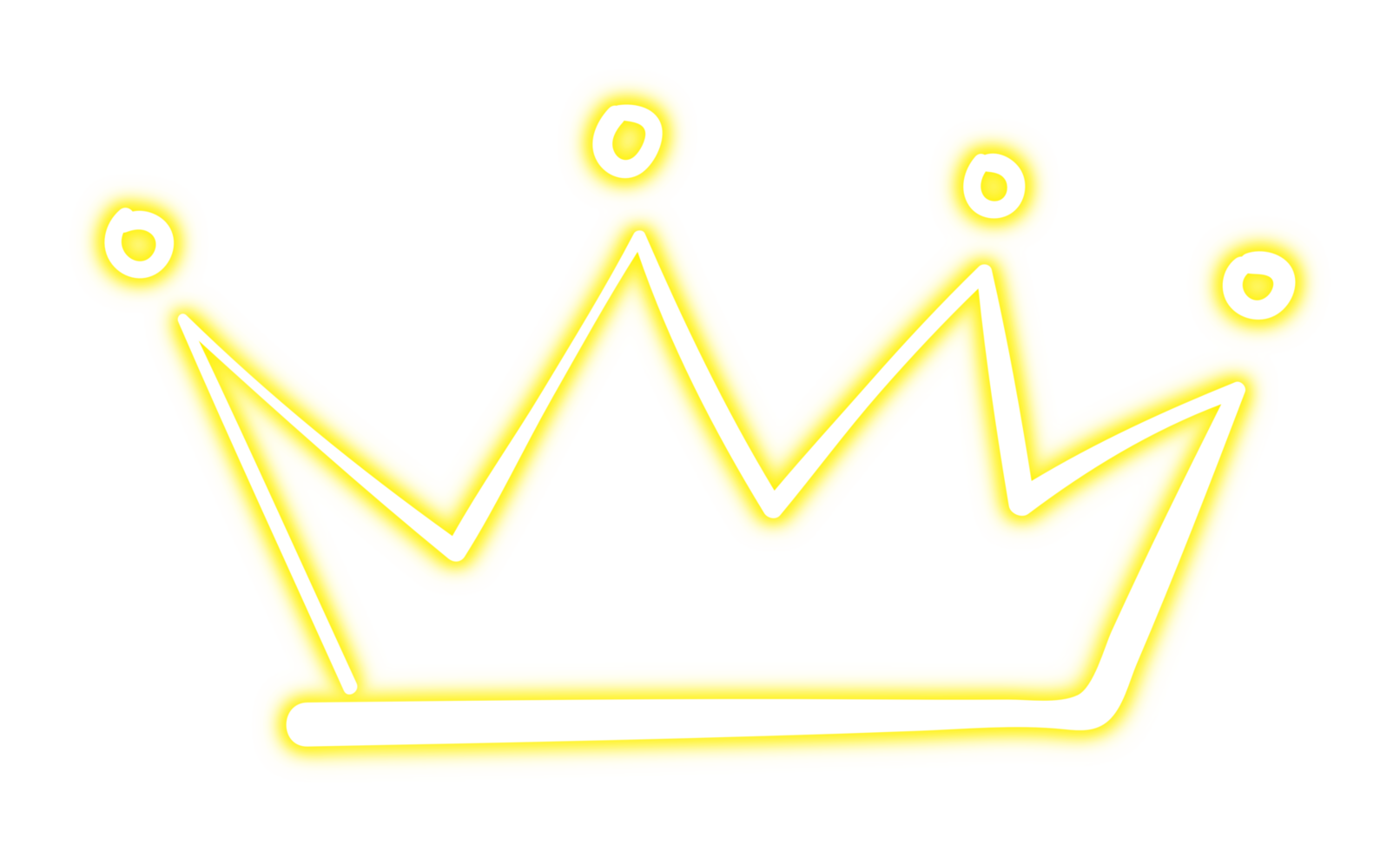 Glowing Neon Crown png