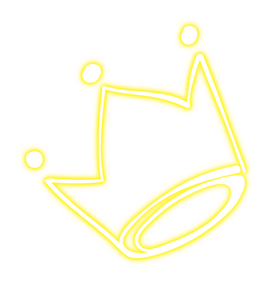 Glowing Neon Crown png