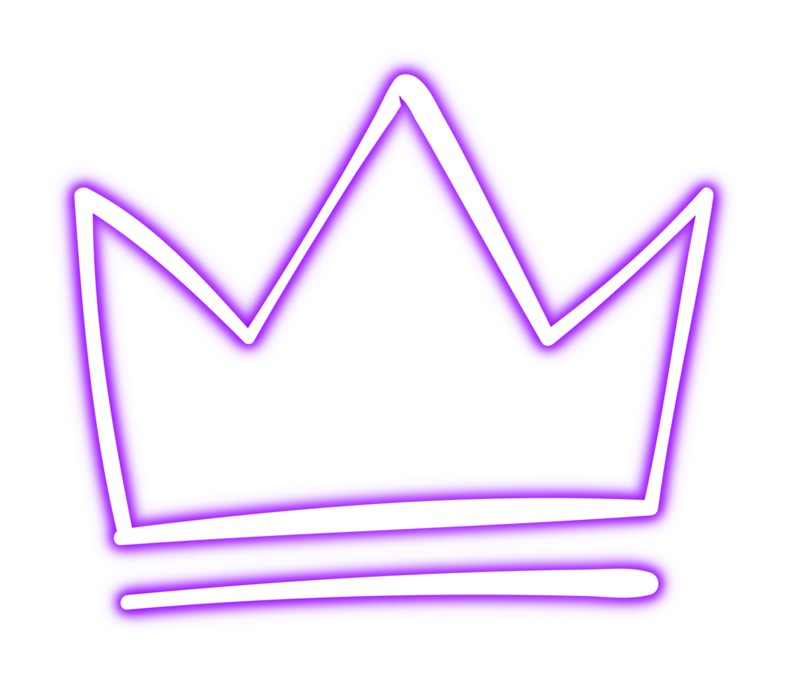 Glowing Neon Crown png