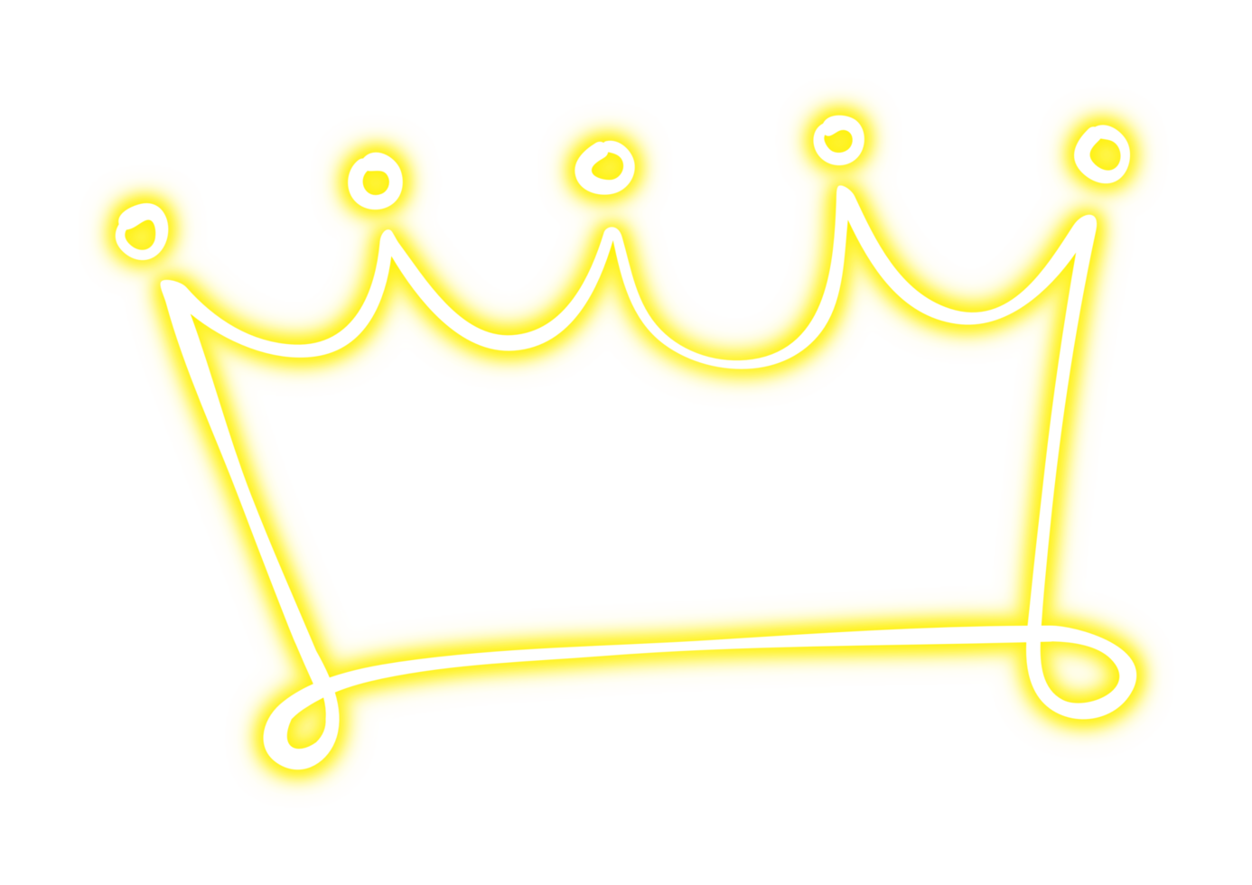 Glowing Neon Crown png