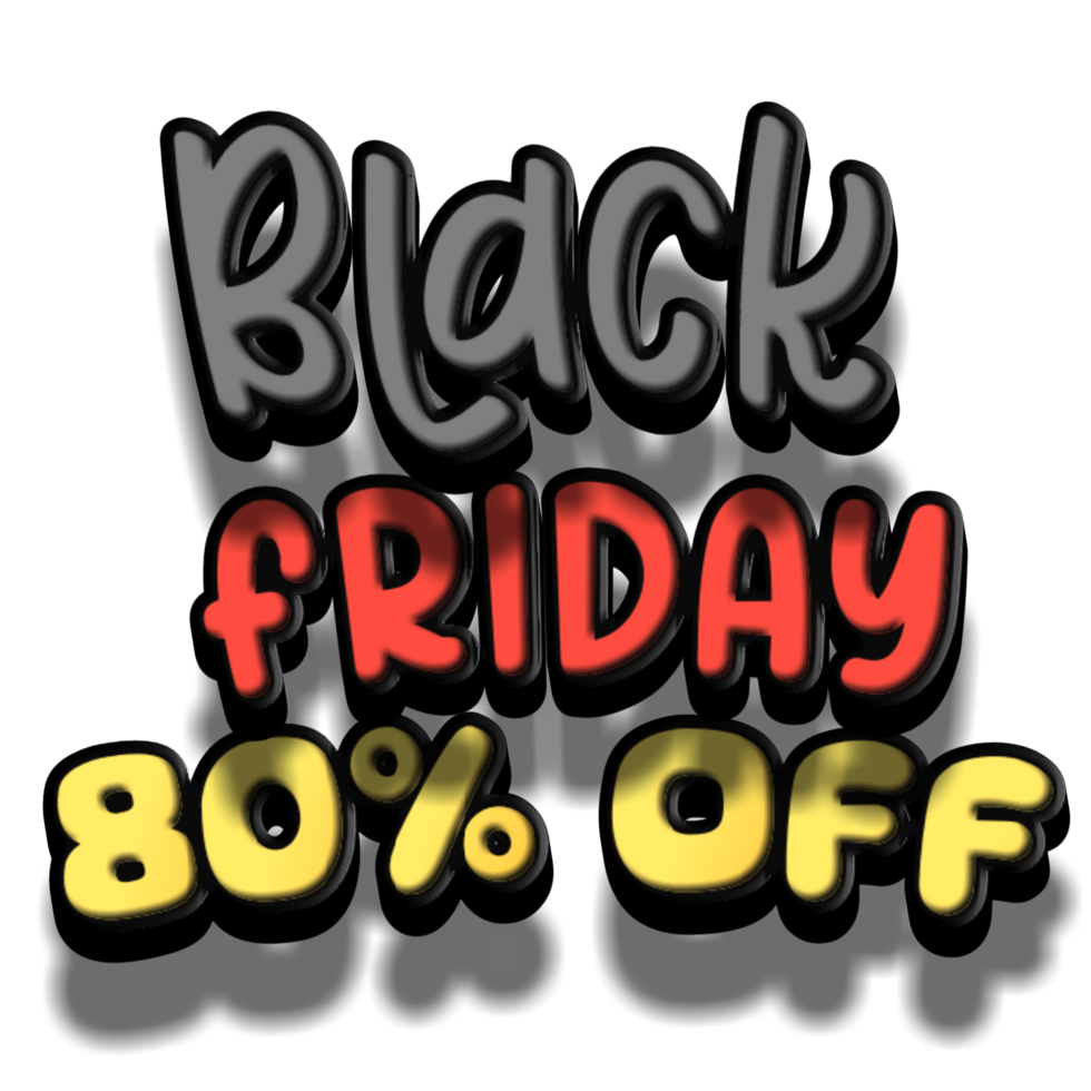 Black friday text png
