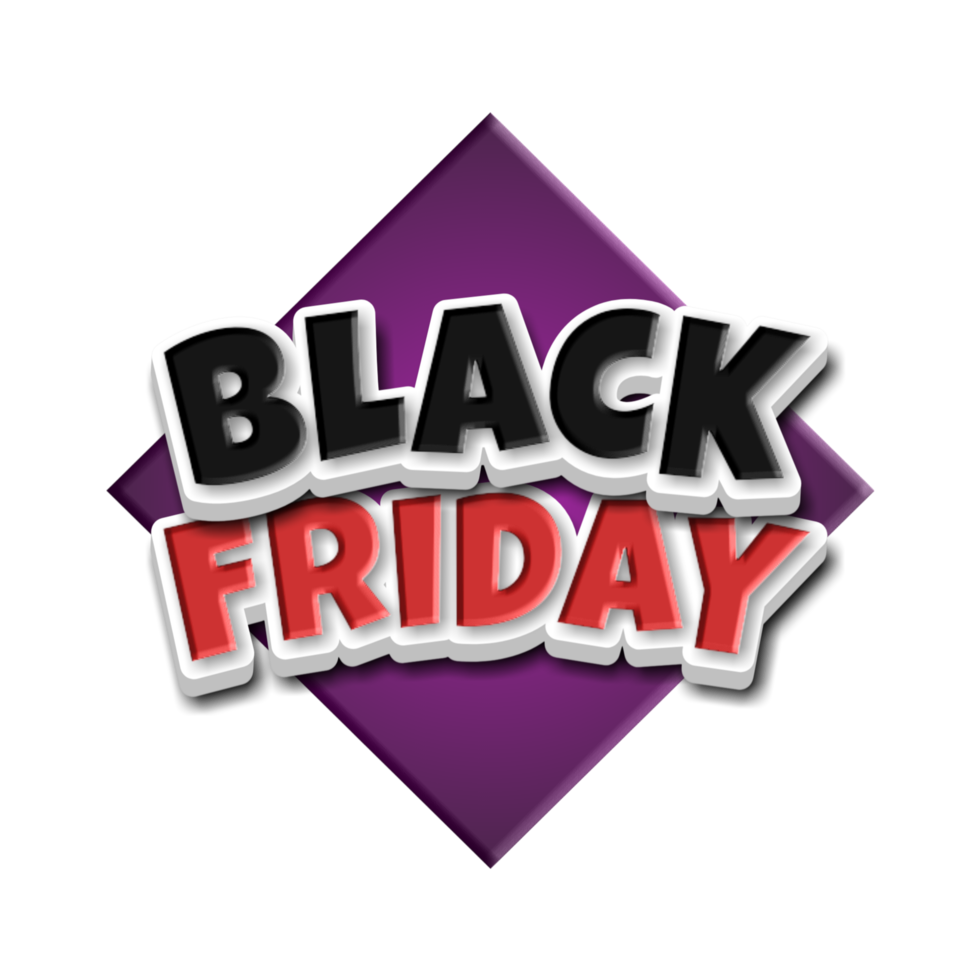 Black friday text png