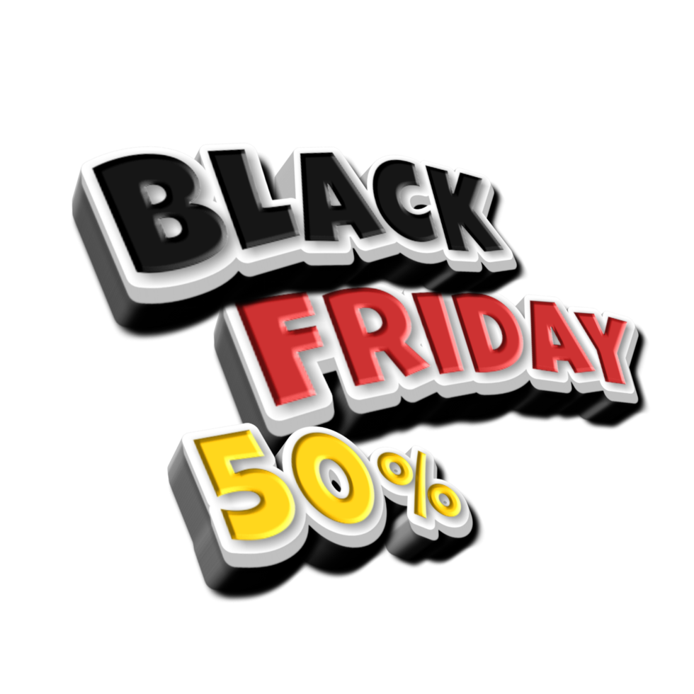 Black friday text png