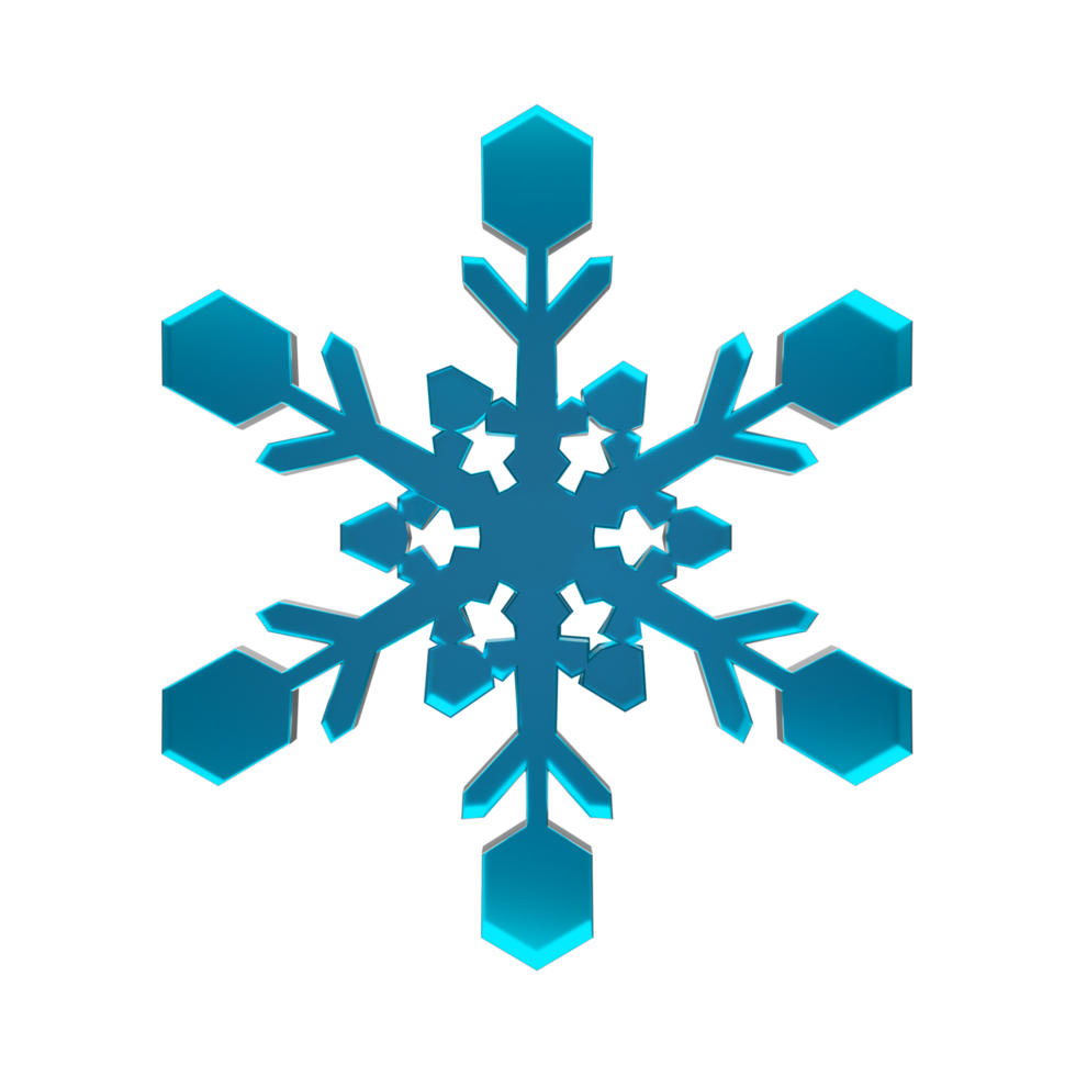 3D Heavy Snowflake png