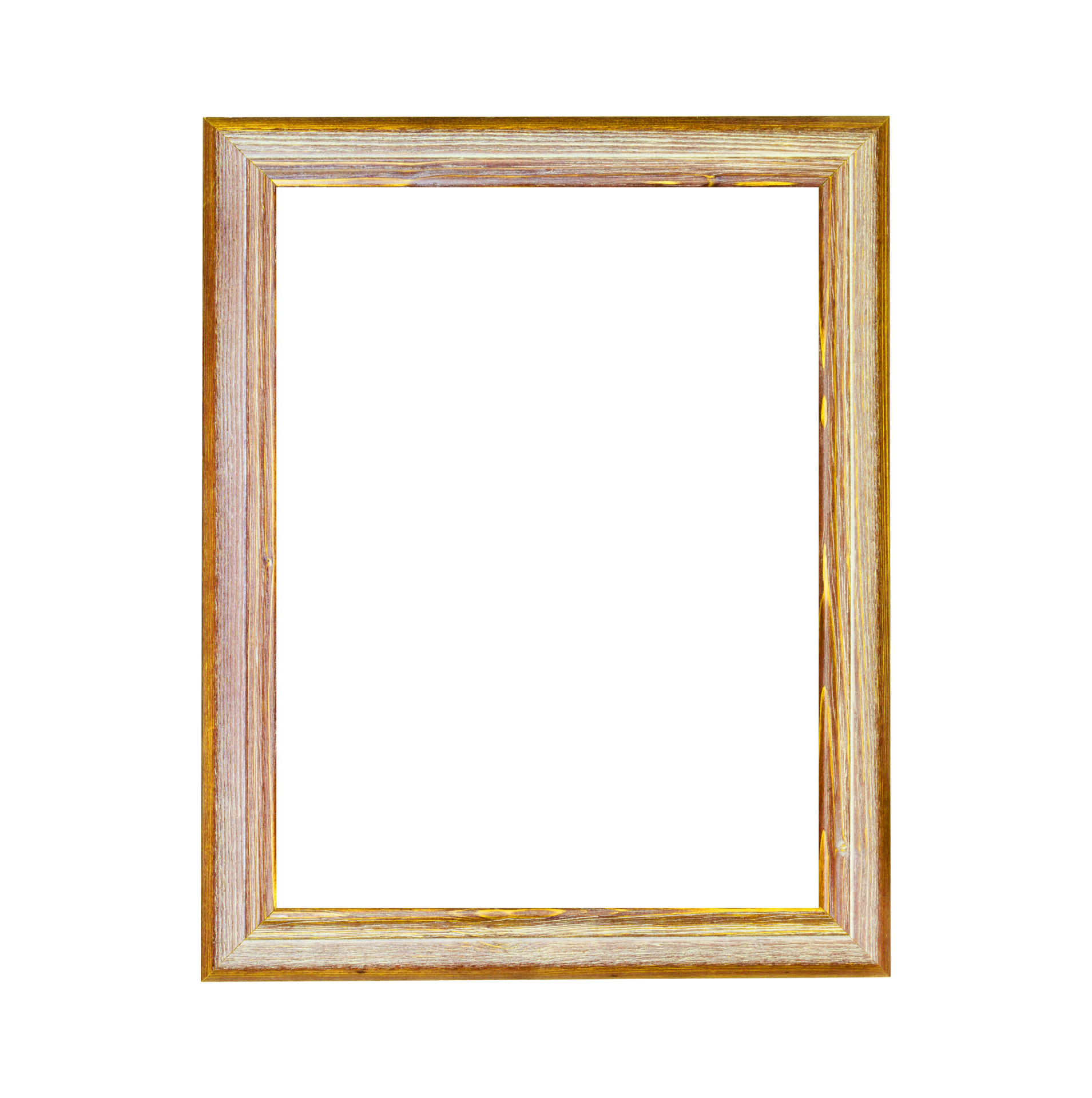 golden wooden photo frame 15241992 PNG