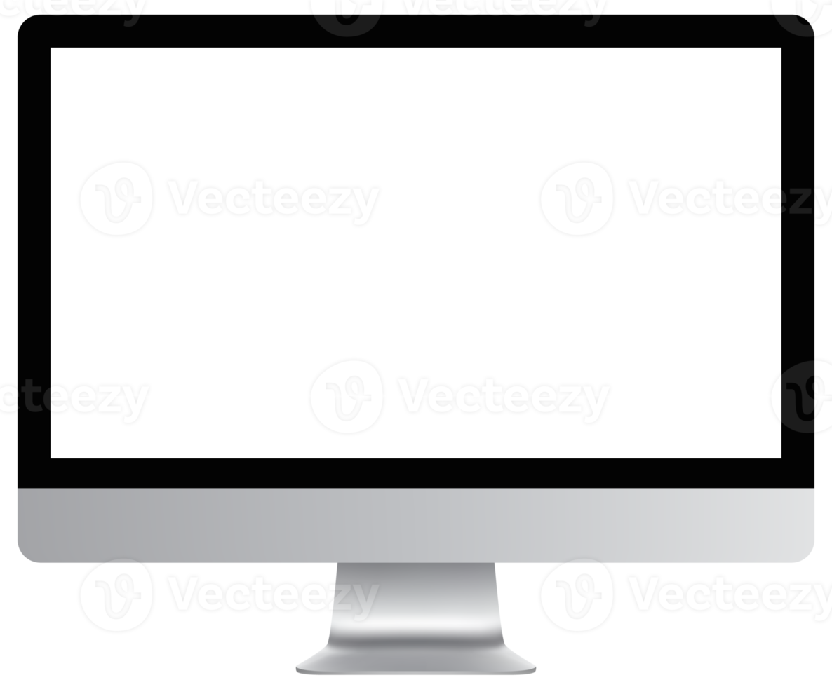 monitor de computador realista png