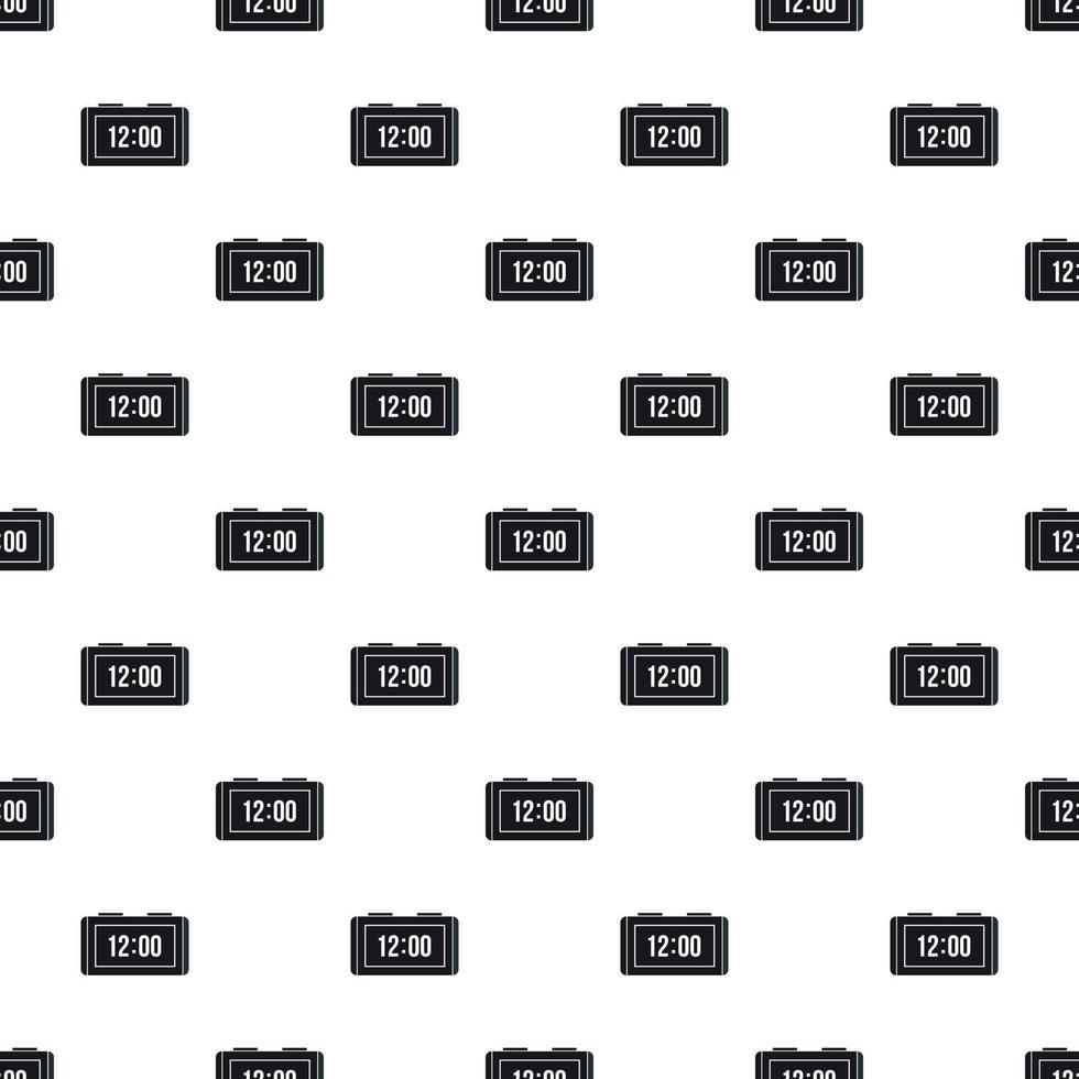 Table electronic watch pattern, simple style vector
