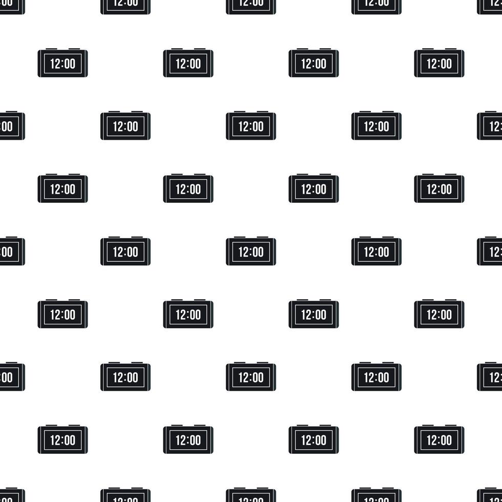 Table electronic watch pattern, simple style vector