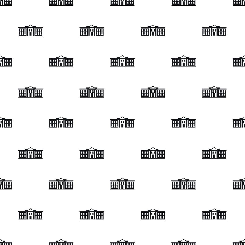 White house USA pattern, simple style vector