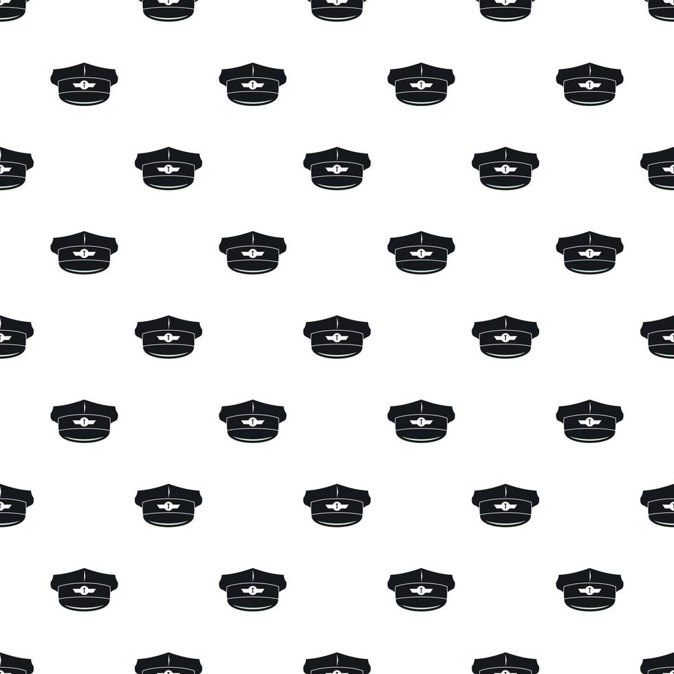 Cap taxi driver pattern, simple style vector